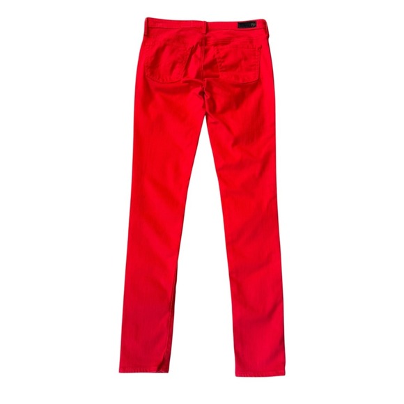 AG Adriano Goldschmied The Legging Super Skinny Red Jeans Womens 4 27 NWOT - Picture 2 of 7